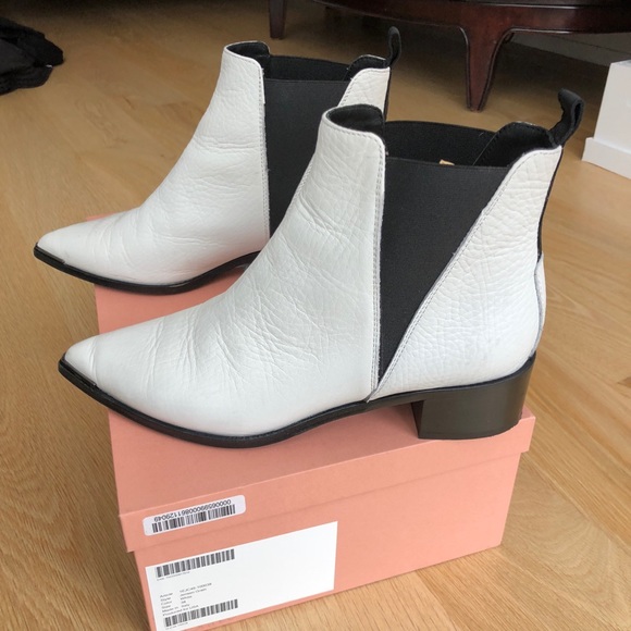 Acne studios white leather bootie size 38 - Picture 5 of 7